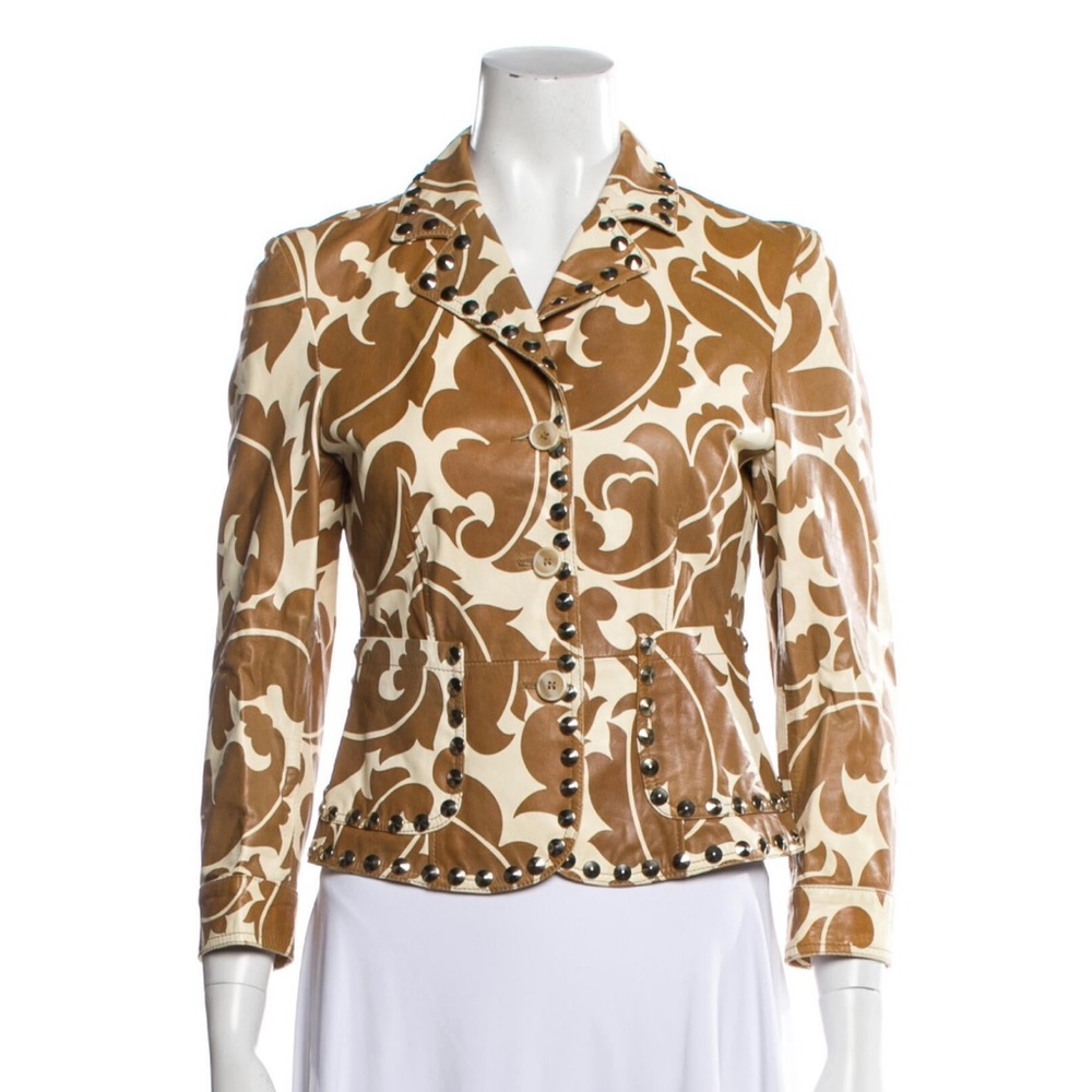 Etro Runway Leather Jacket, EU 42-US 6